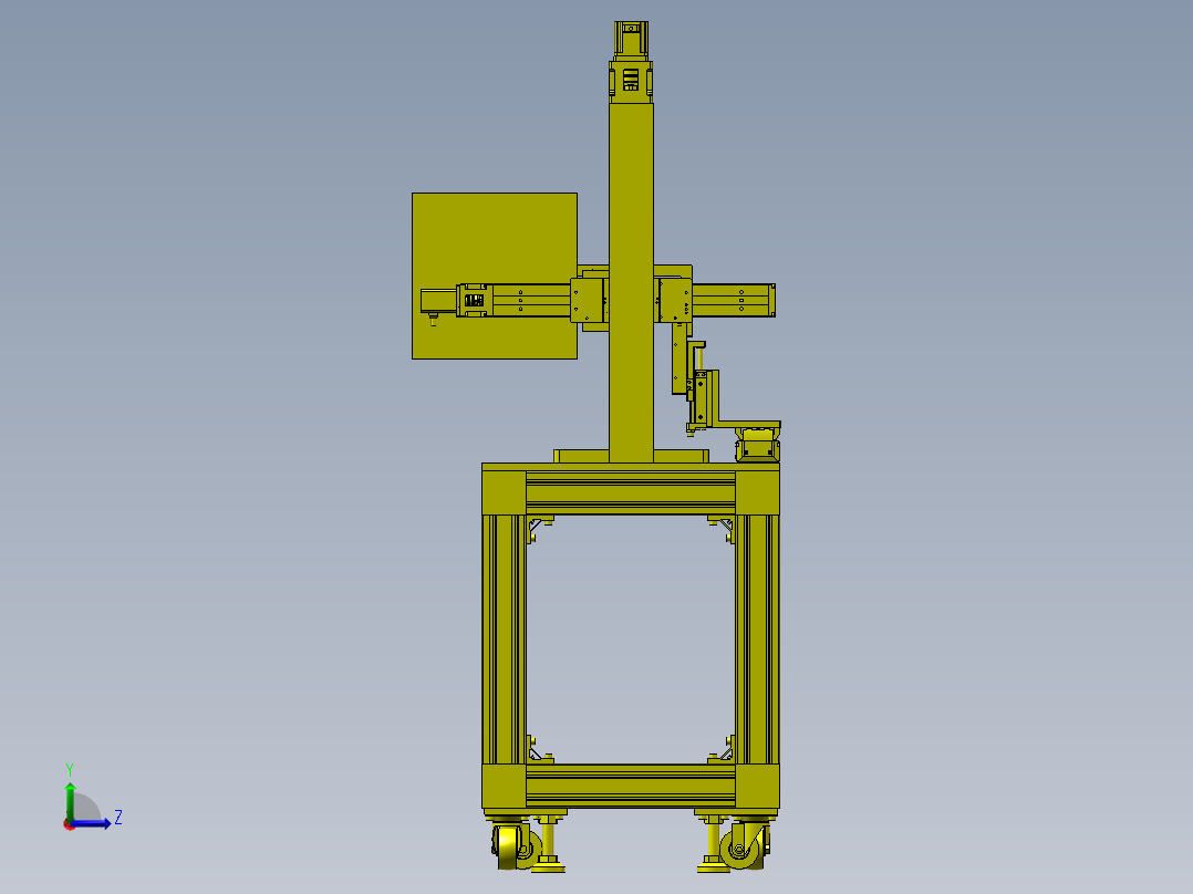 亚克力微雕机左视图