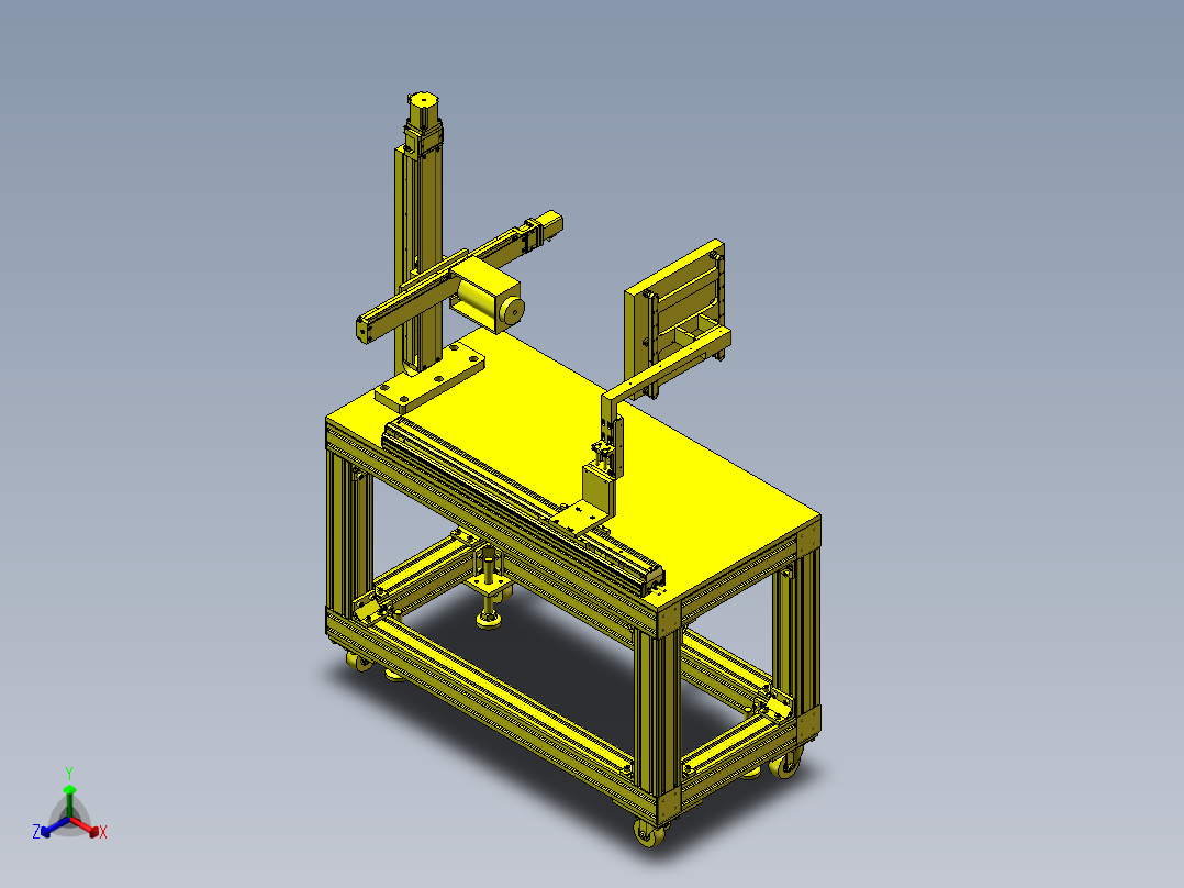 亚克力微雕机正等轴测图