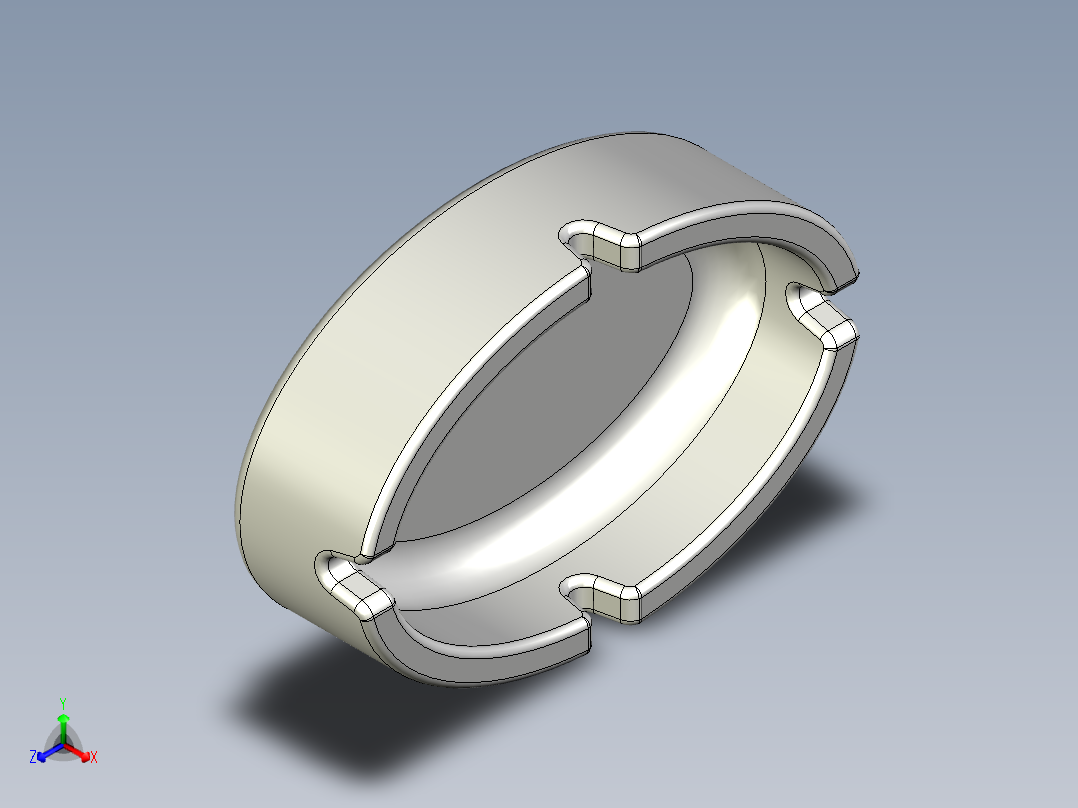 烟灰缸(25)正等轴测图