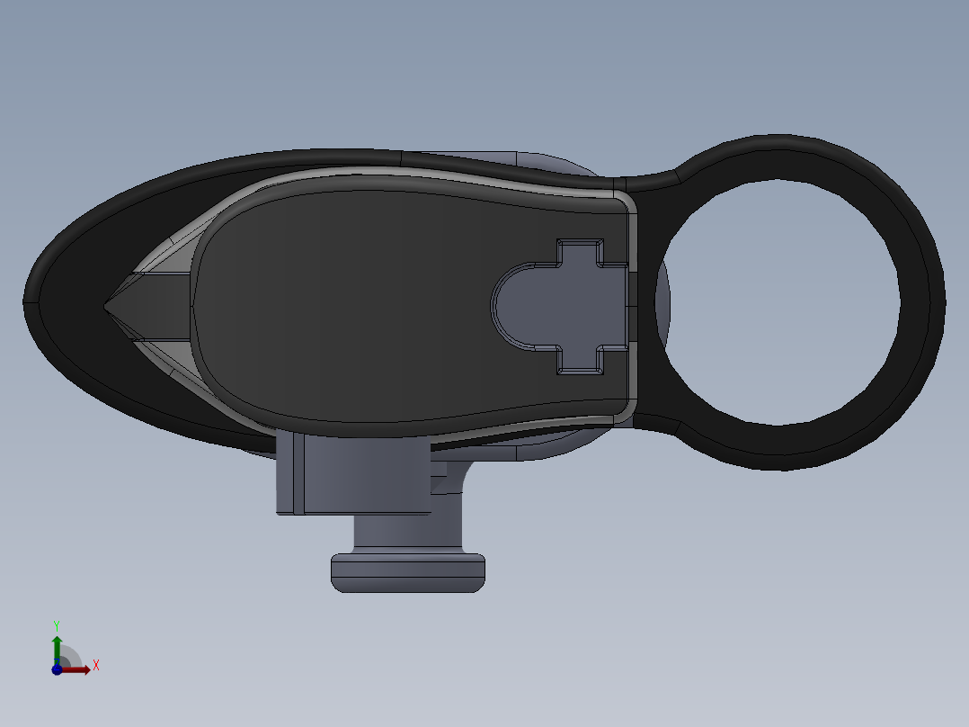 刺刀、刀前视图