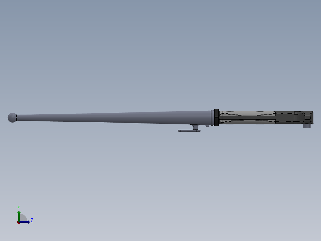 刺刀、刀左视图