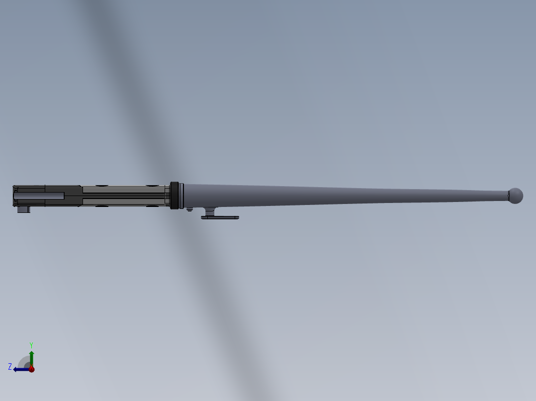 刺刀、刀右视图