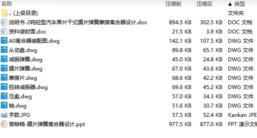 膜片夹片的注塑模具设计及塑料成形工艺-抽芯注射模含18张CAD图缩略图