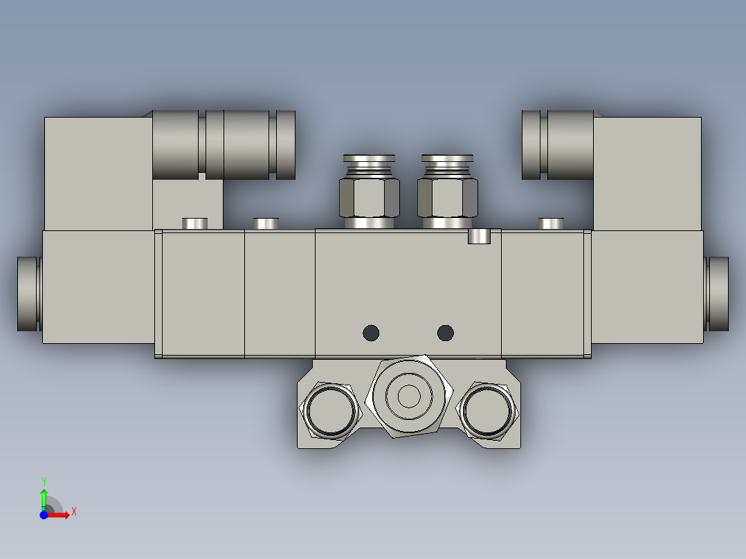 4V200电磁阀组前视图