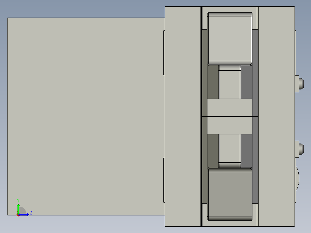 9-夹爪气缸装配左视图