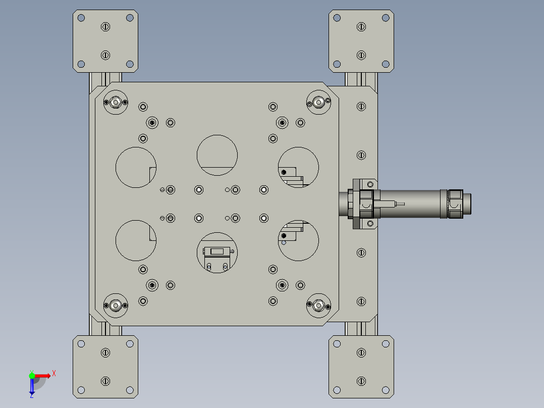 頂升組合01-0614-1223俯视图