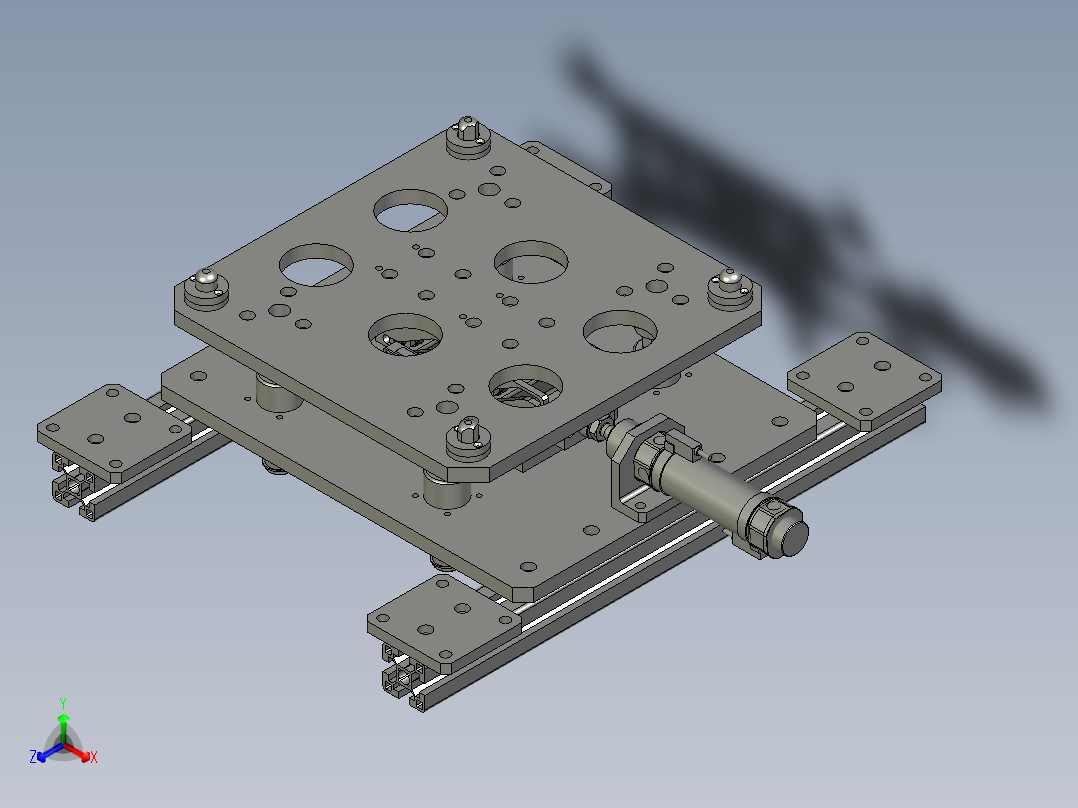 頂升組合01-0614-1223正等轴测图