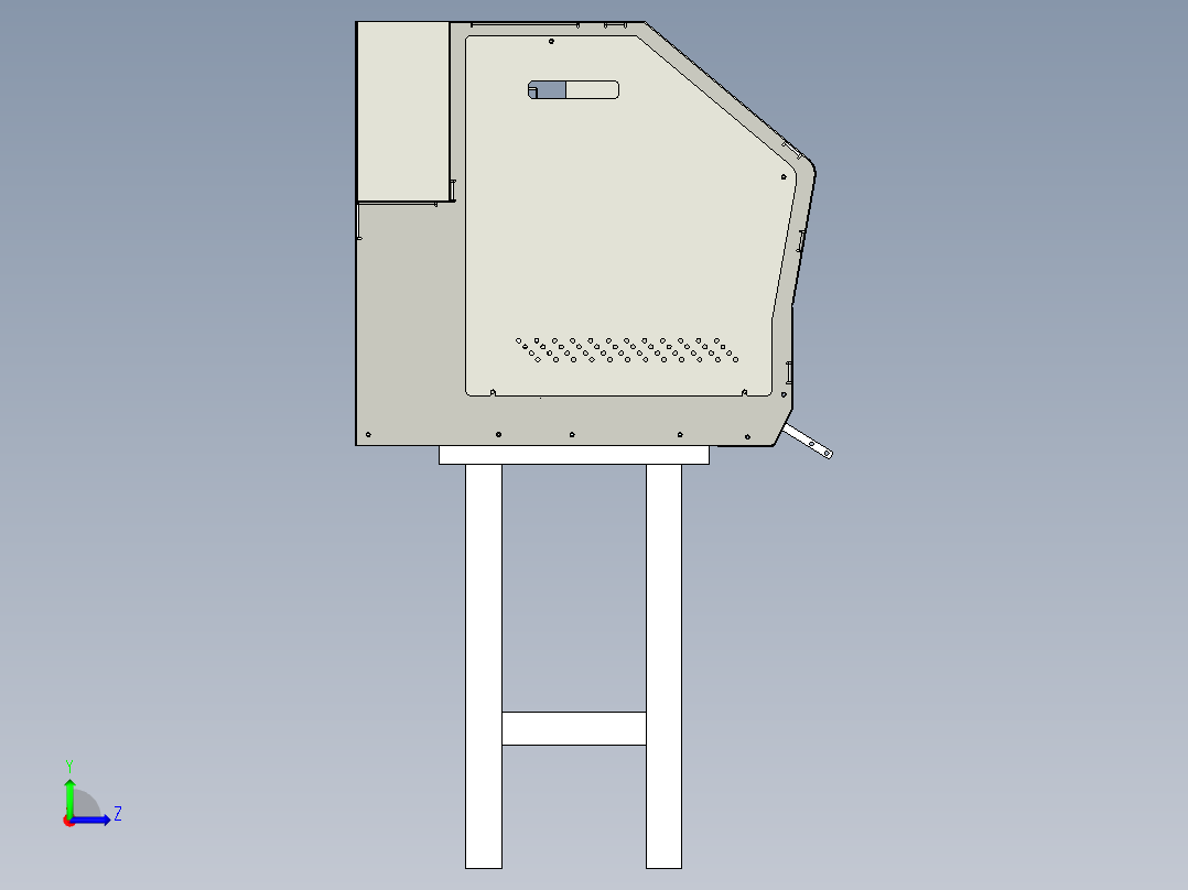 大型喷画打印机左视图