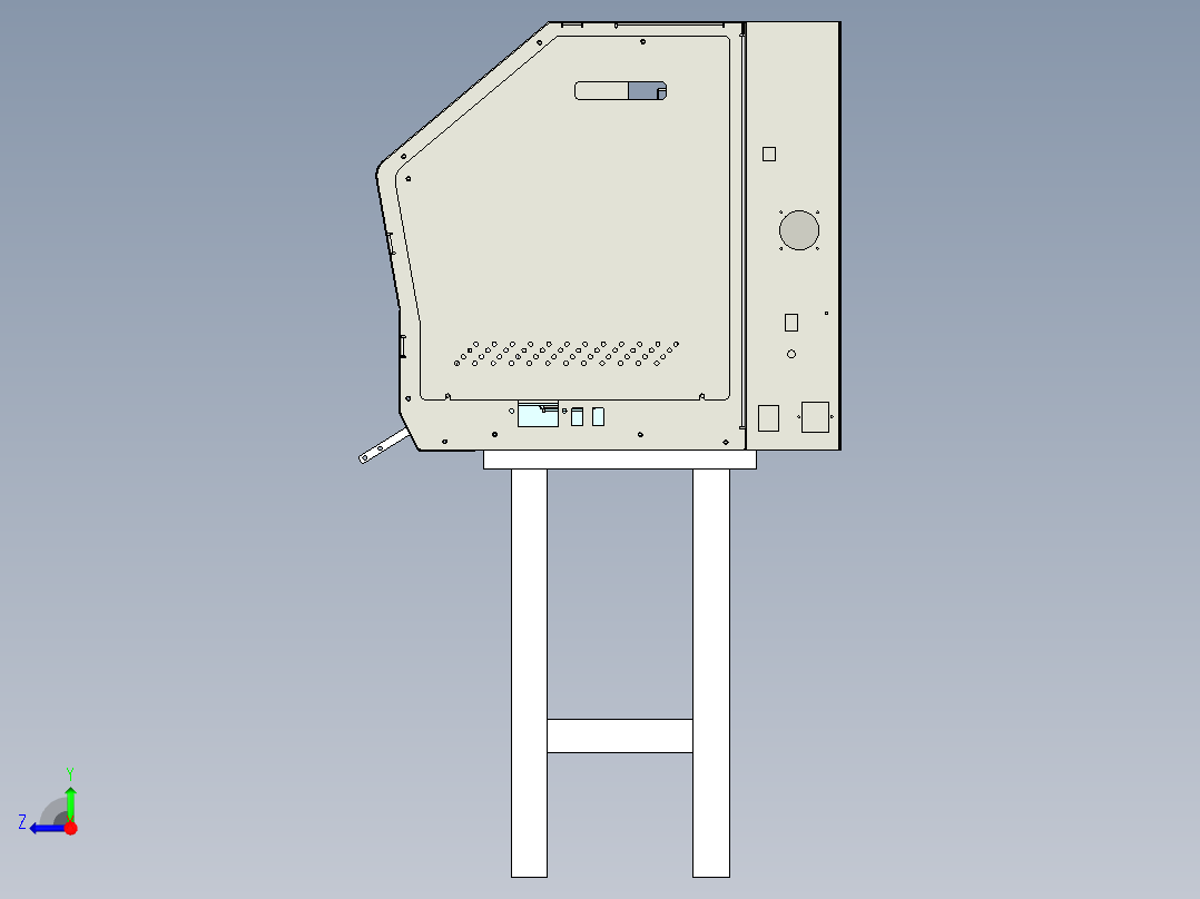 大型喷画打印机右视图