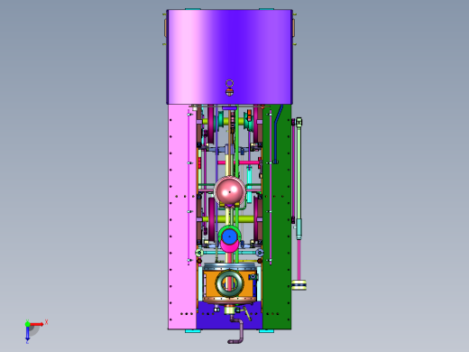 高压水管锅炉动力蒸汽机车俯视缩略图