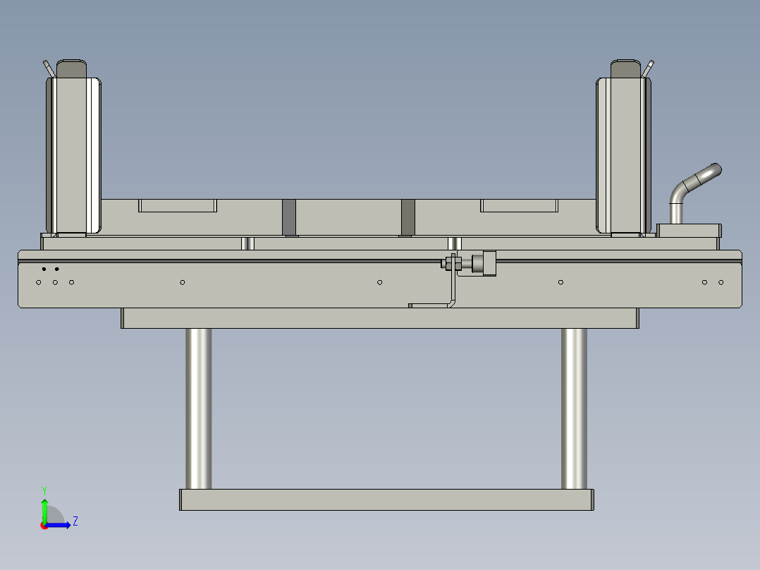 料仓组件左视图
