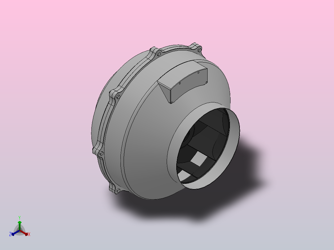 GKE200L管道风机[GKE200L]亿利达风机主视图