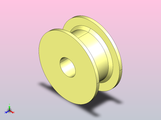 820系列机加工被动轮JI 820-21NT-R35-C1正等轴测缩略图