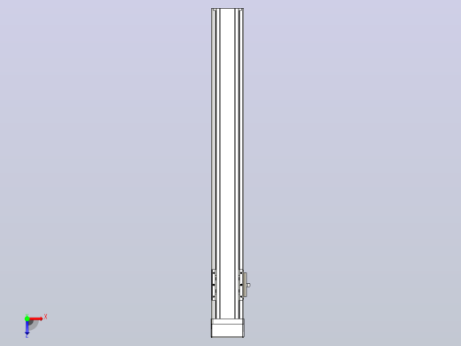 日规模组半封闭丝杆TPA-HNR-65S-1610C-L500-MP-C-P20-N3俯视缩略图