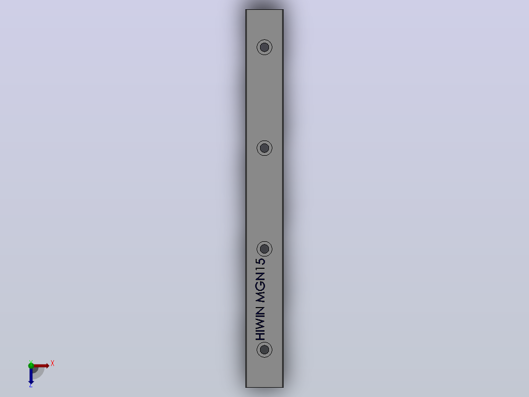 线轨MGN15（HIWIN）俯视图