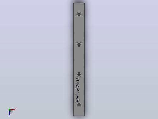 线轨MGN15（HIWIN）俯视缩略图