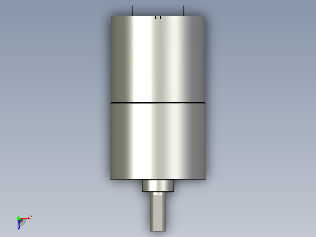 DC 12V 30RPM高扭矩电动微型减速齿轮电机37mm直径俯视图