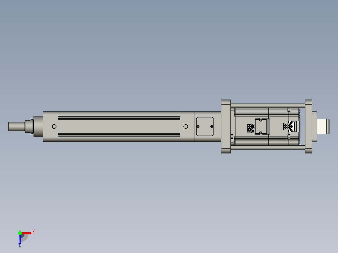 轻载电动缸TPA-ESR50-1610C-L150-M-CA-W-P75-C3俯视图