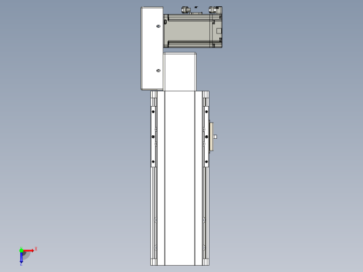 皮带直线轴半封闭可选导轨TPA-HNB-105D-90-L100-MR-C-P20-N3俯视缩略图