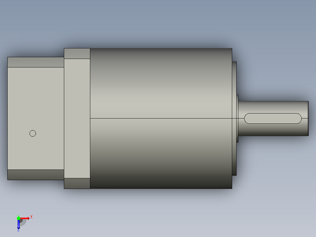 间隙减速器gearbox_gbx160008k_gbk_160_100_3_f俯视图