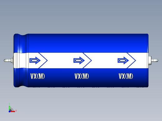铝制轴向电解电容器。VX系列16x40mm毫米。间距43至49毫米前视缩略图
