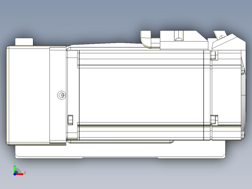 皮带直线轴半封闭可选导轨TPA-HNB-140D-120-L1200-ML-Y-P40-N3前视缩略图