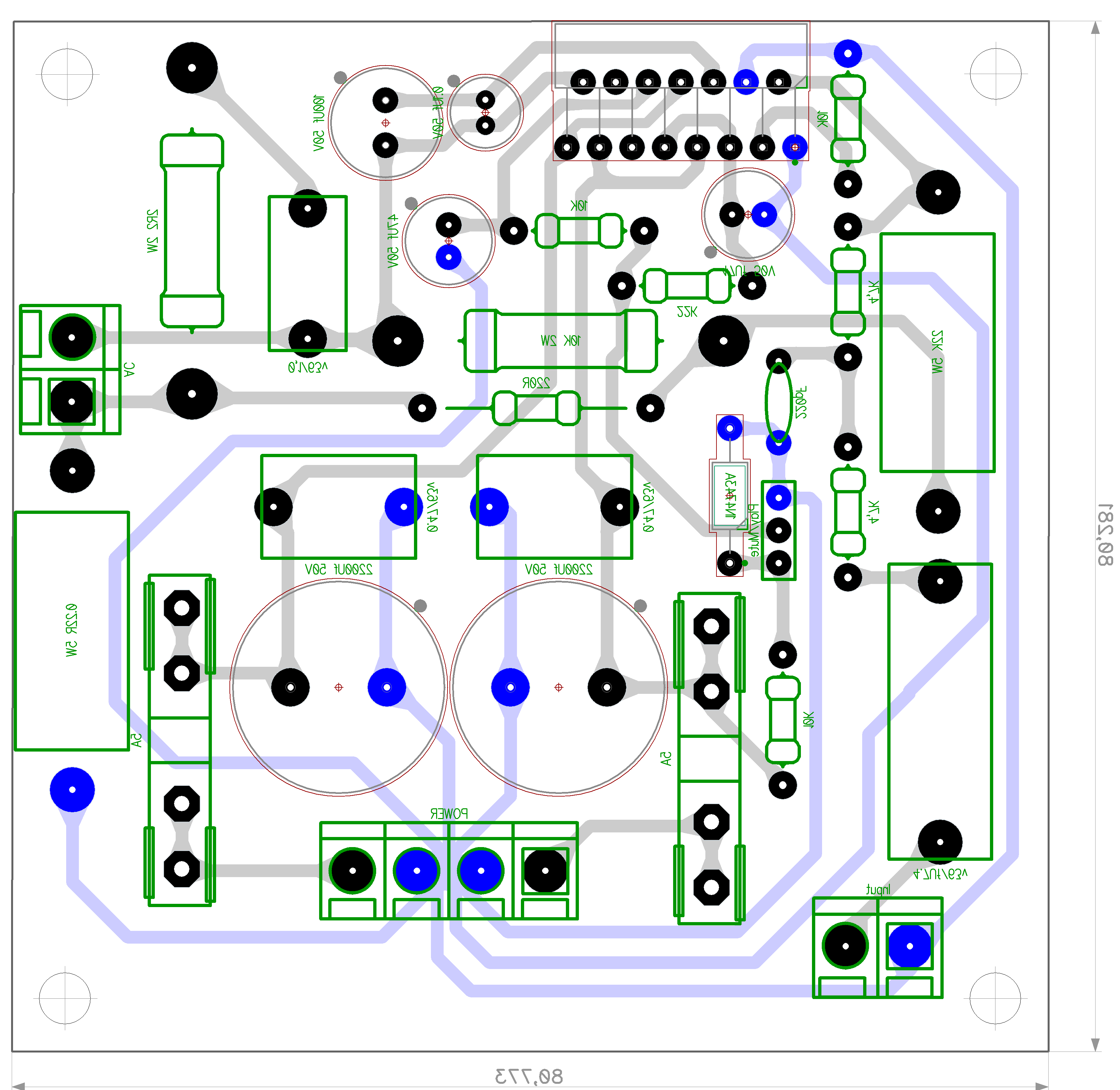 TDA7294上的单通道音频放大器