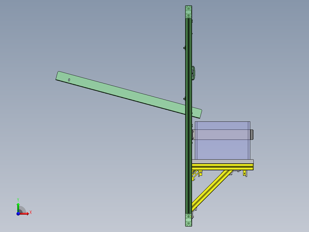 托盘就位确认工序前视图