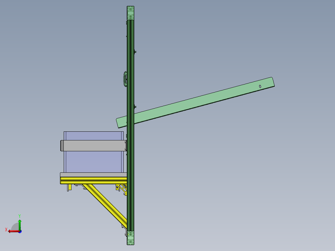 托盘就位确认工序后视图