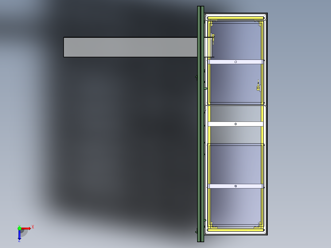 托盘就位确认工序俯视图