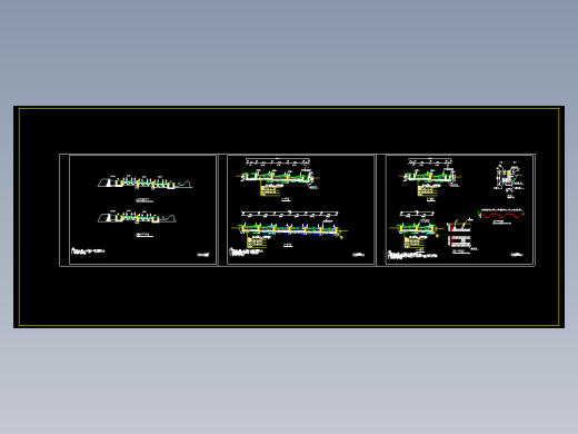 表面流人工湿地CAD平面布置参考图