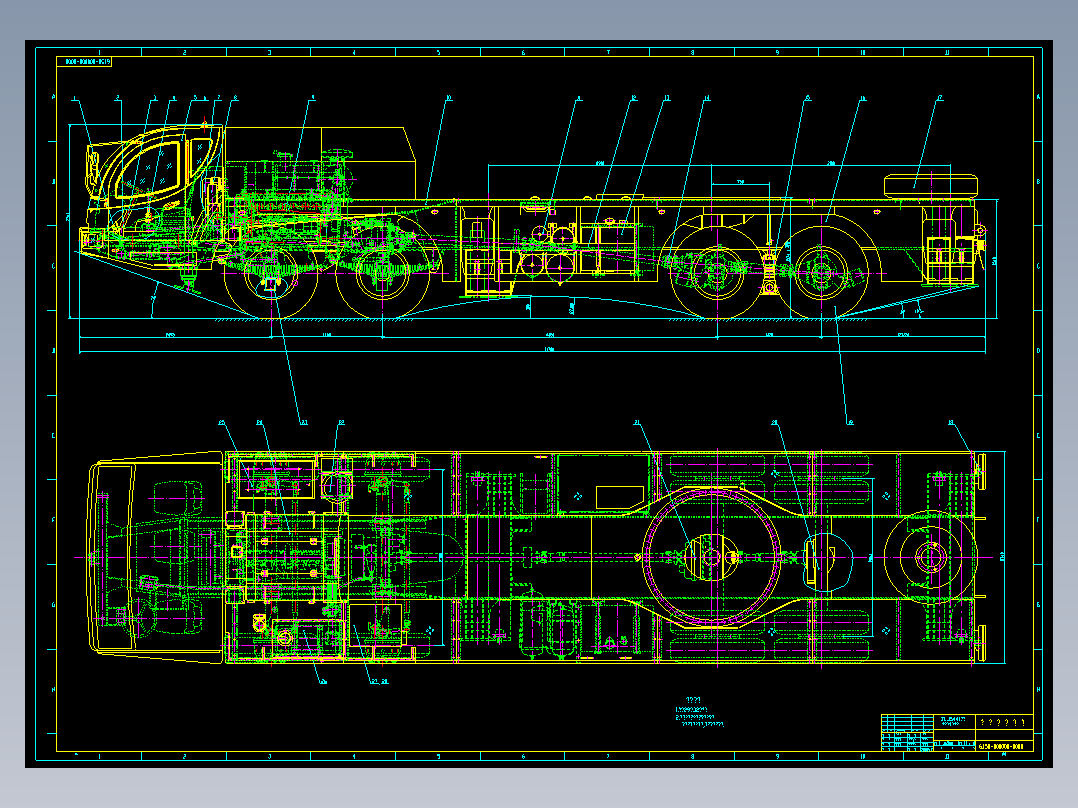 汽车起重机总图