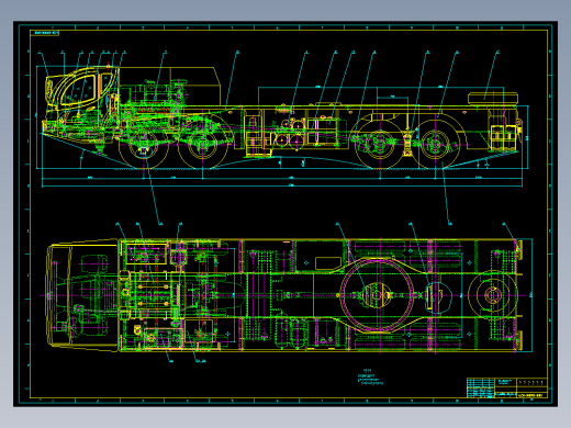 汽车起重机总图