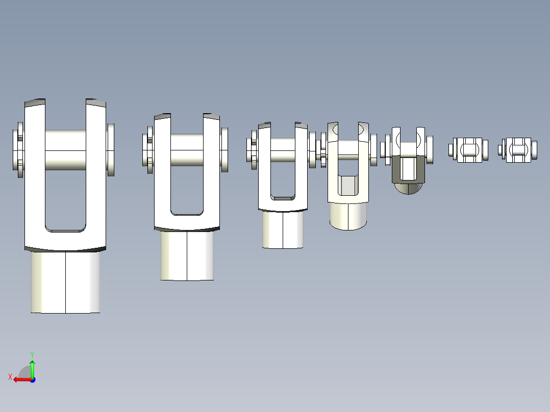 尼龙挂钩（M5-M20）后视图