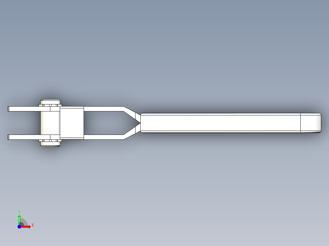 偏心夾具2339-3D多系列多零件图纸模型前视图