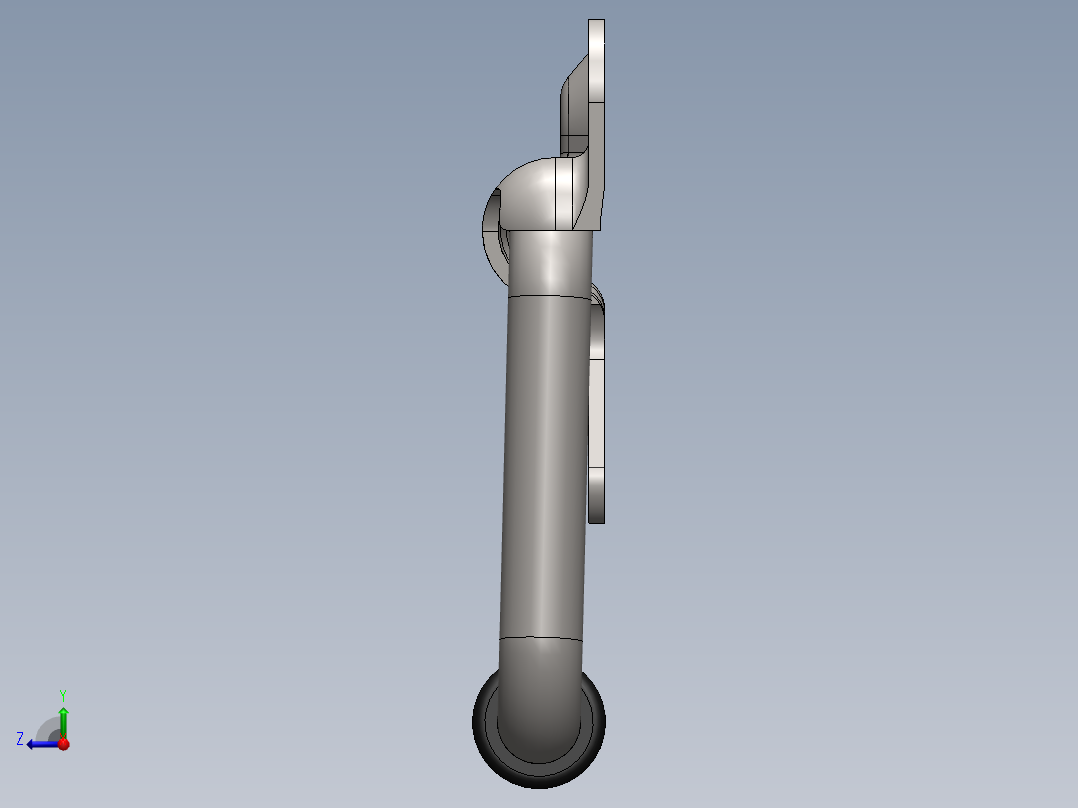 不锈钢折叠式提手（70千克重）右视图