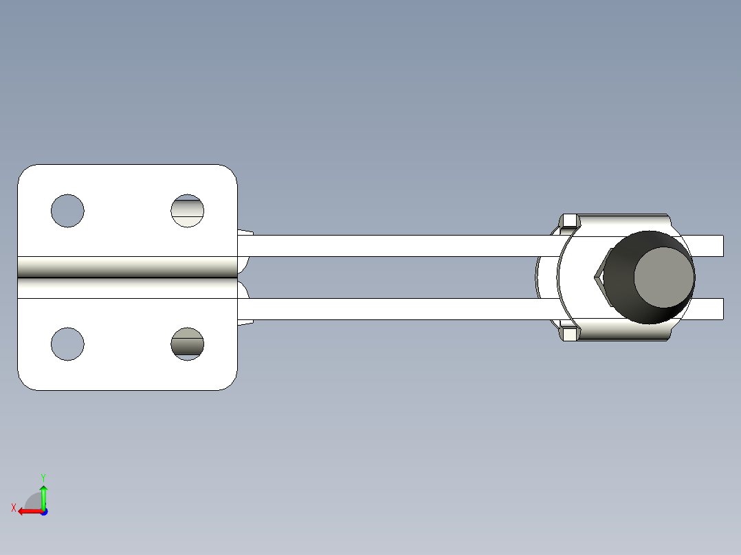 垂直式夾鉗SSP(P)-3D多系列多零件图纸模型后视图