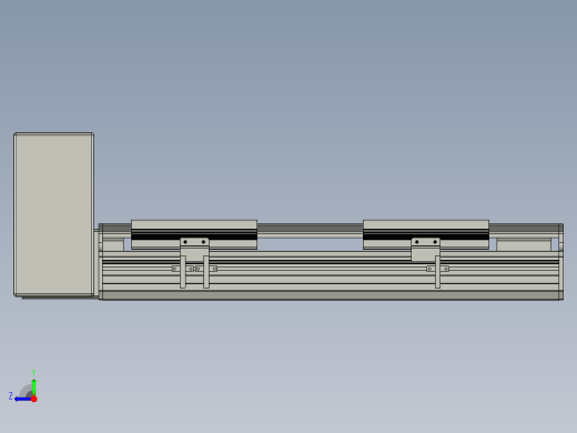 直线模组LHB17-L40-S250-RU设计图纸右视缩略图