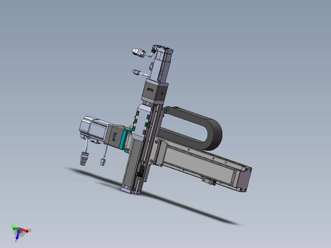 内嵌直交机械手XYG系列XYG320-F1主视图