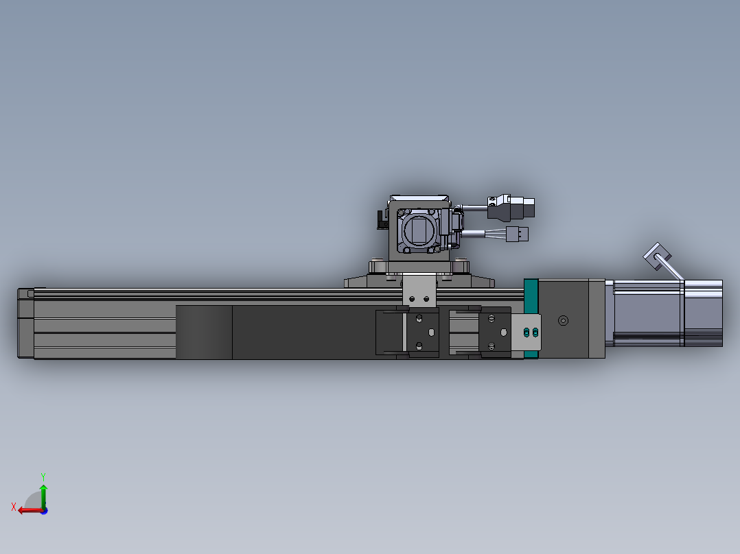 内嵌直交机械手XYG系列XYG320-F1后视图