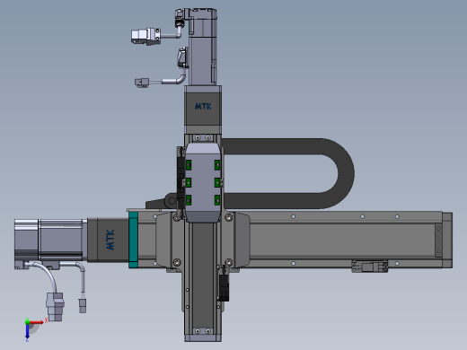 内嵌直交机械手XYG系列XYG320-F1俯视缩略图