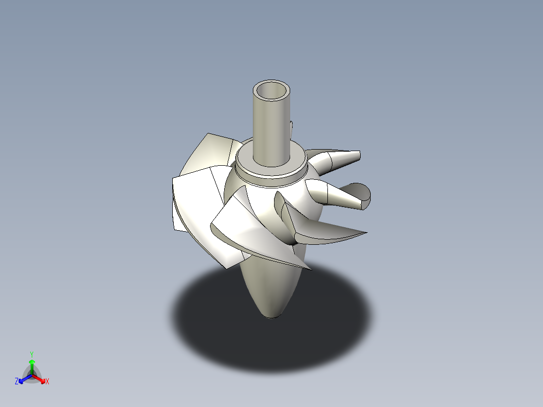 卡普兰涡轮机主视图