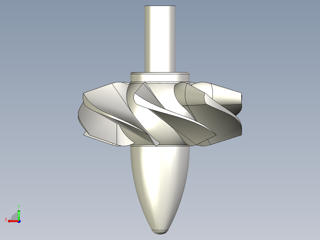 卡普兰涡轮机后视图