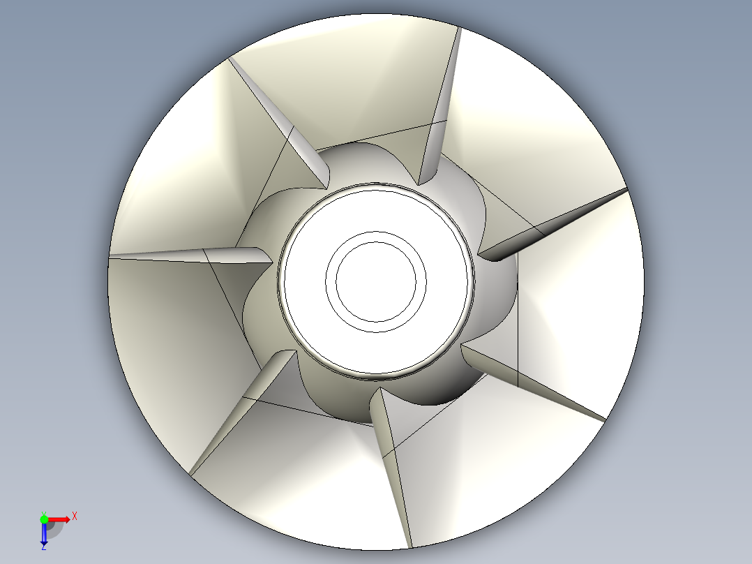 卡普兰涡轮机俯视图