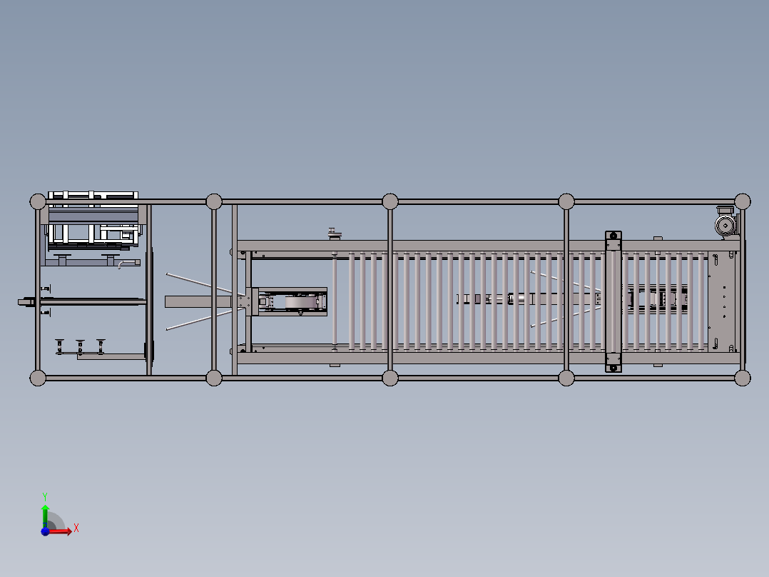 纸箱自动封箱机设计前视图