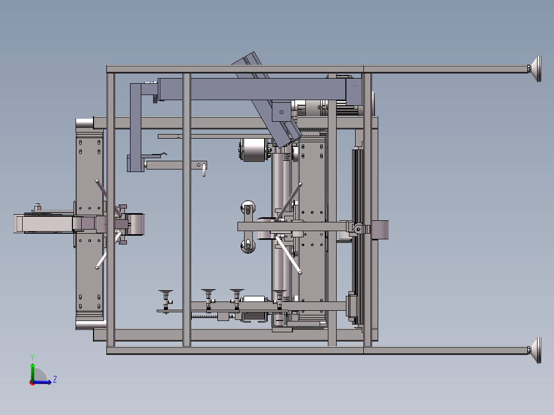 纸箱自动封箱机设计左视图