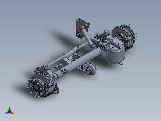245半挂车车桥SW设计