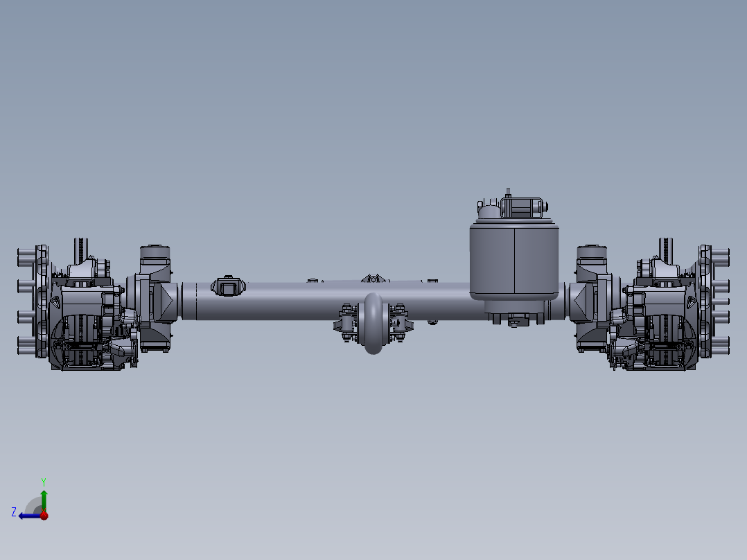245半挂车车桥SW设计右视图