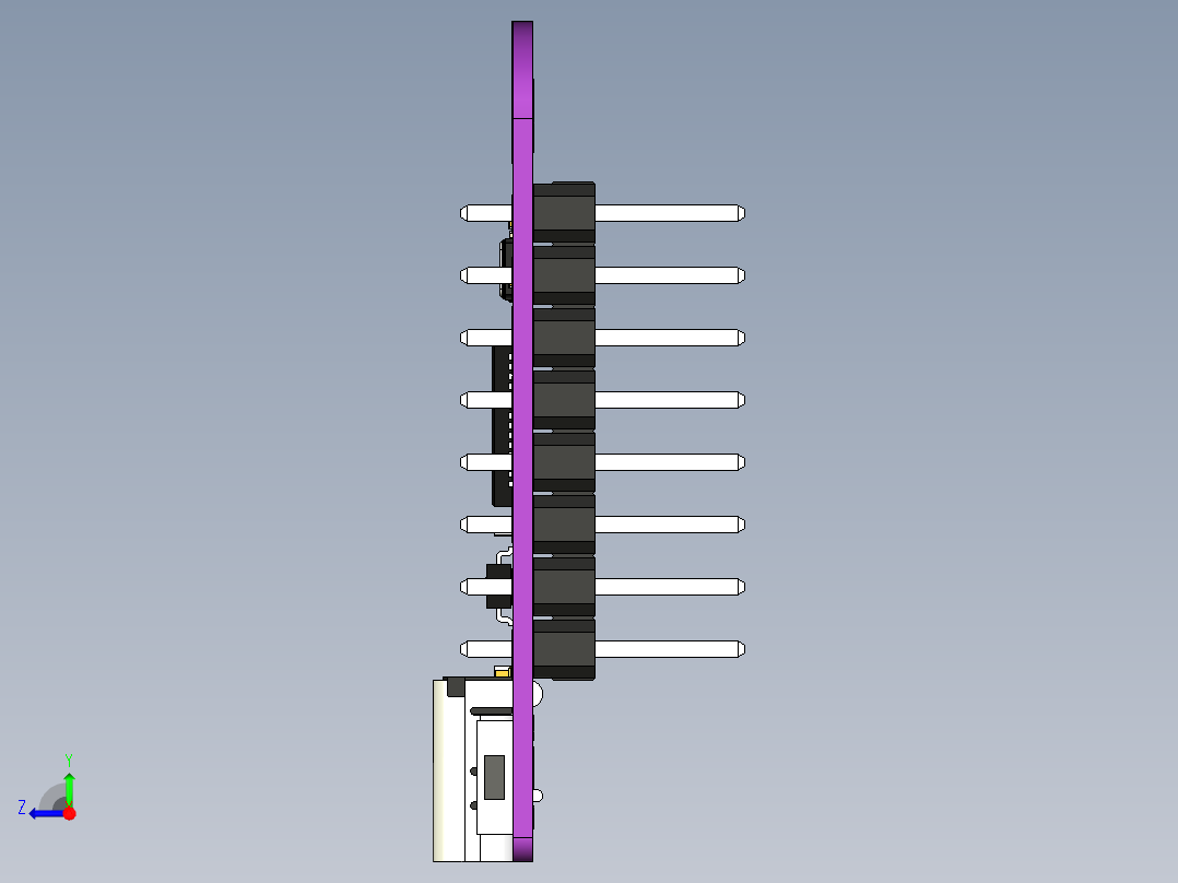 Wemos ESP32 S2Mini模块开发板右视图
