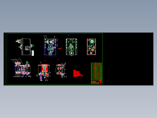 XO1-Y315滚齿机主传动CADJX16743-毕业设计图纸CAD103988